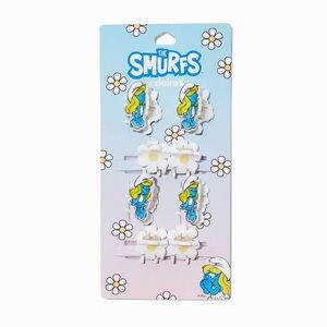 Claire’s The Smurfs Hair Mini Clips Set, 4 Smurfette, 4 Daisies